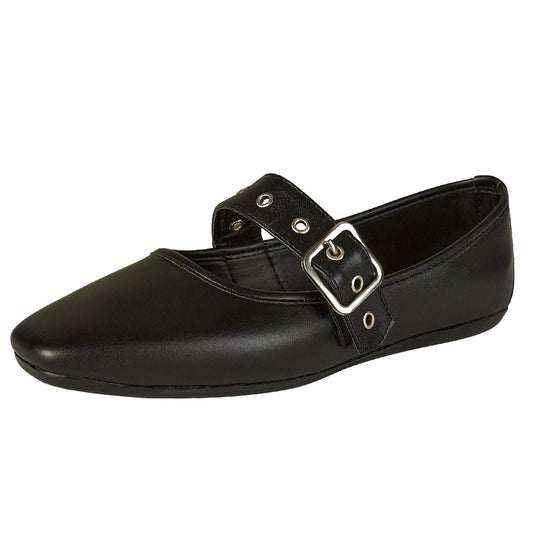 Balerina Para Mujer CASTALIA 325-44 Negro Hebilla Ajustable