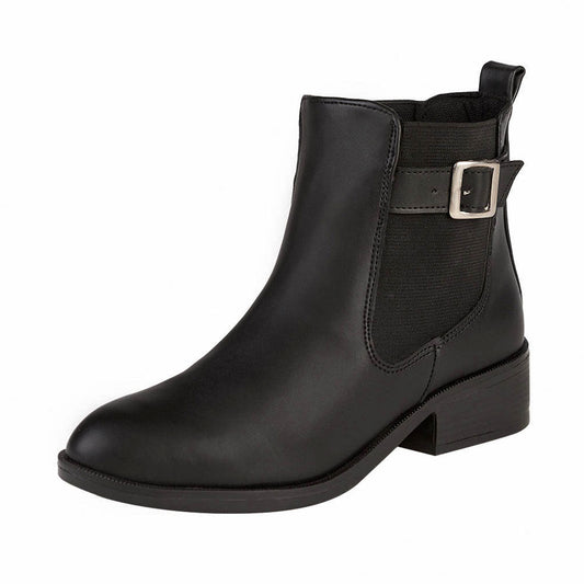 Botin Para Mujer CASTALIA 329-79 Negro Elástico Ajustable