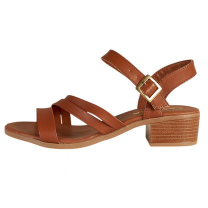 Tacón Bajo Para Mujer CASTALIA 329-83 Tan