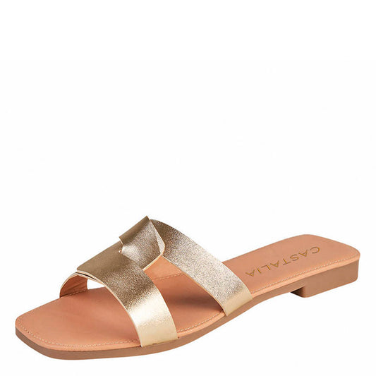 Huarache de Piso Para Mujer CASTALIA 337-71 Dorado