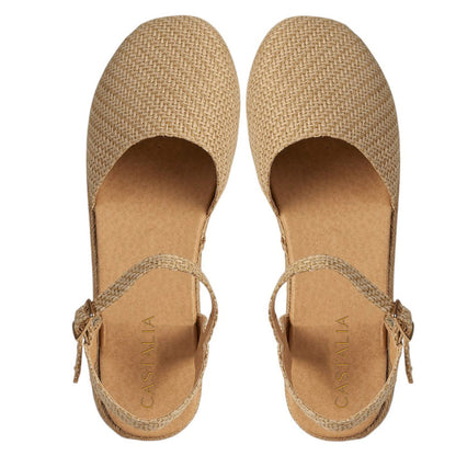 Sandalia Para Mujer CASTALIA 337-77 Beige de Yute