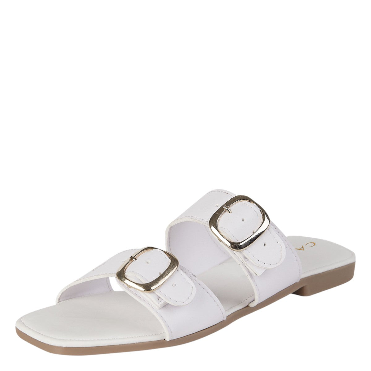 Sandalia Piso Para Mujer Castalia 337-84 Blanco Doble Ajuste