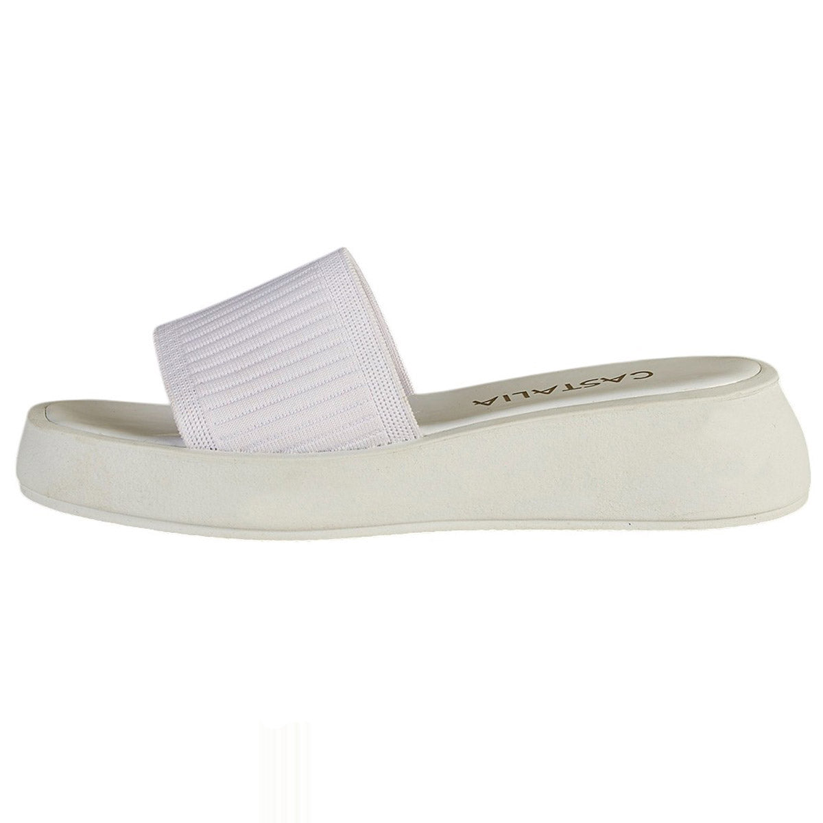 Sandalia Mujer CASTALIA 382-60 Blanco Elástico Ajustable