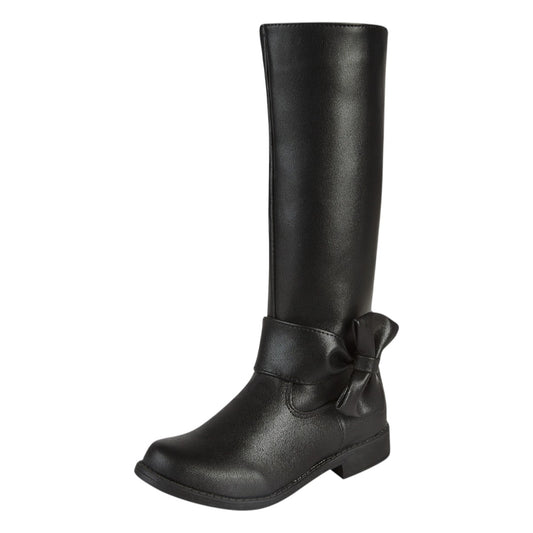 Bota Para Niña Castalia Con Detalle De Moño Cierre Lateral