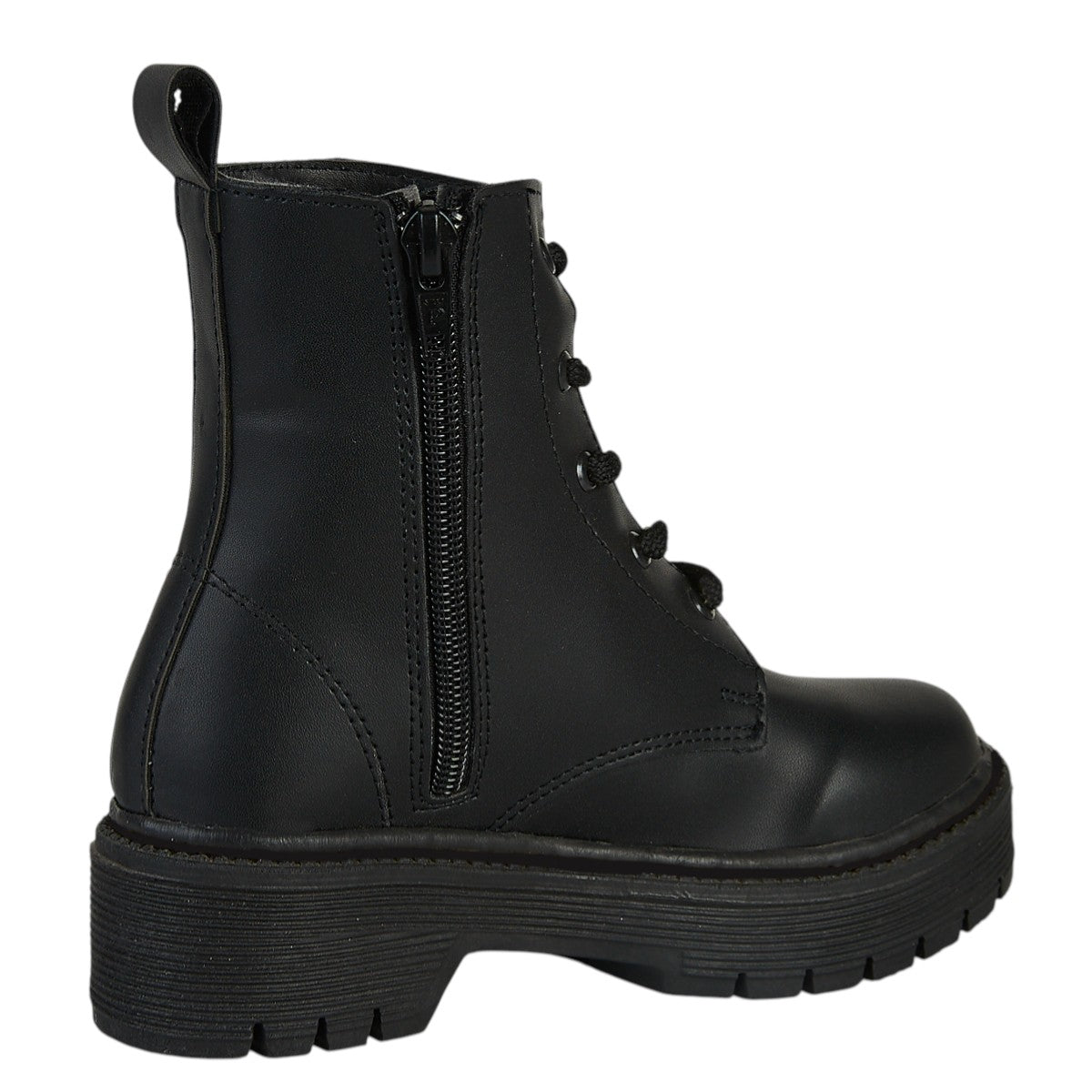 Bota Para Niña Castalia 415-14 Negro Con Corazones Rojos
