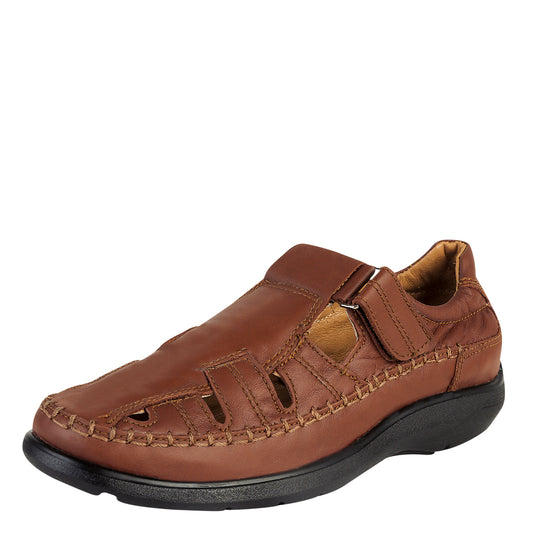 Huarache Cerrado Para Hombre Castalia 419-71 Café