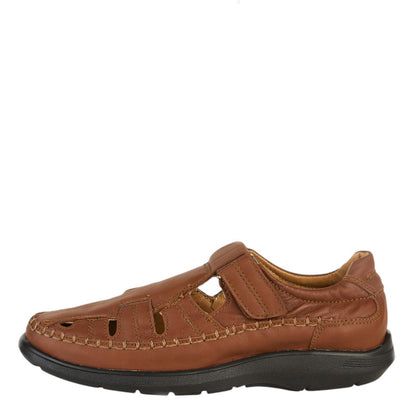 Huarache Cerrado Para Hombre Castalia 419-71 Café