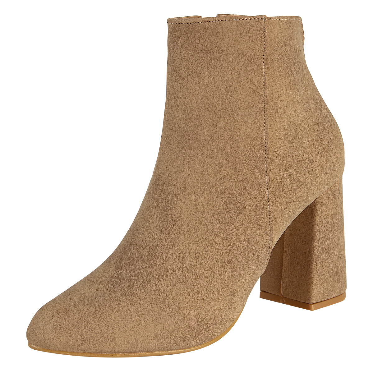 Botín De Gamuza Para Mujer Castalia 246-93 Beige