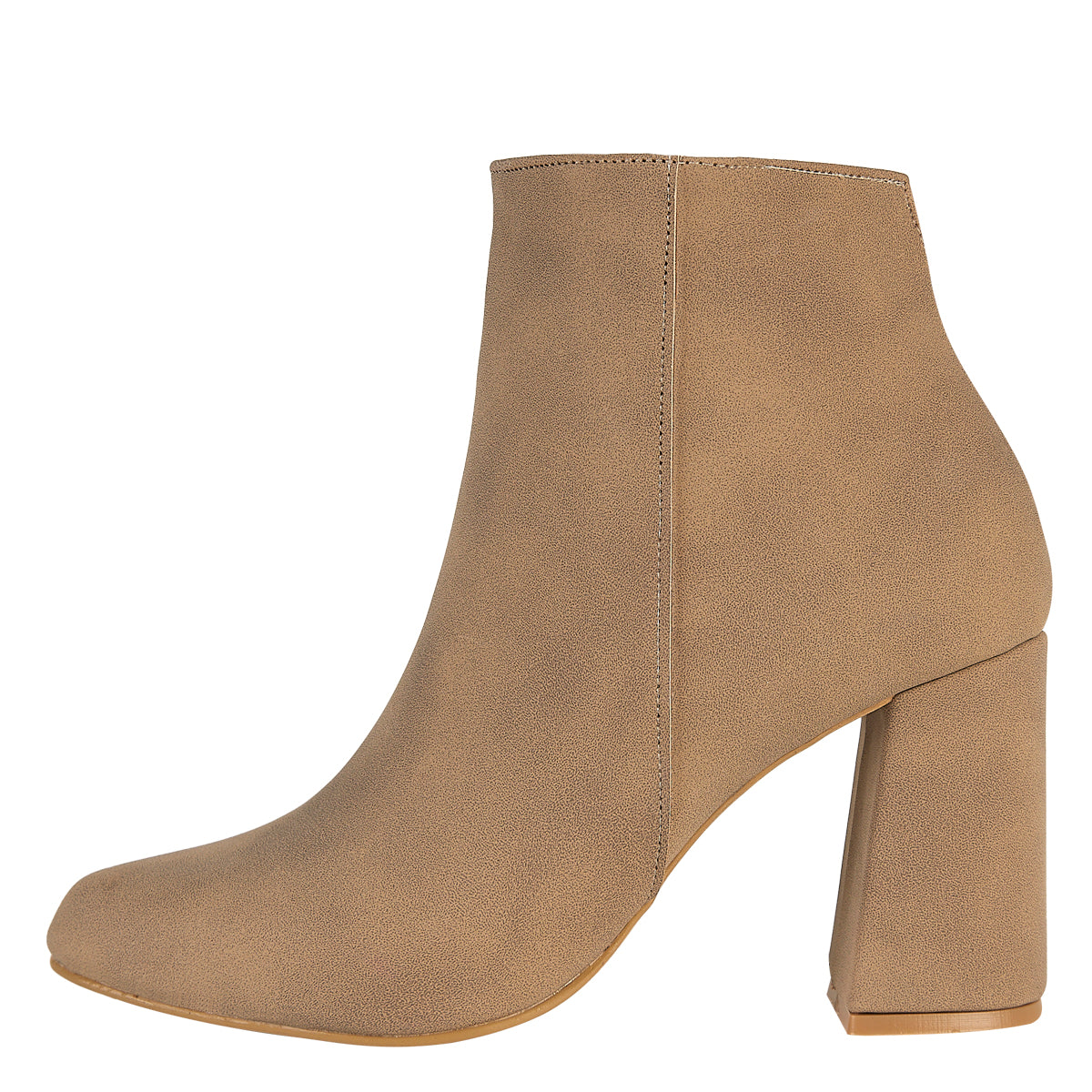 Botín De Gamuza Para Mujer Castalia 246-93 Beige