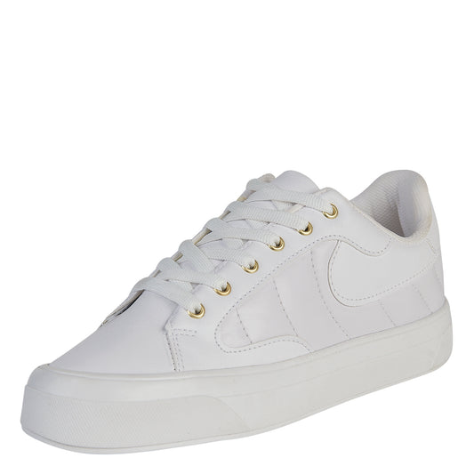 Tenis Blanco Para Mujer Castalia 505-13 Escolar