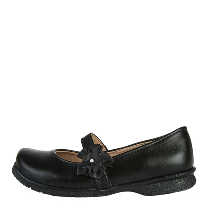 Zapato Escolar Para Niña Castalia 508-108 Negro Con Elástico