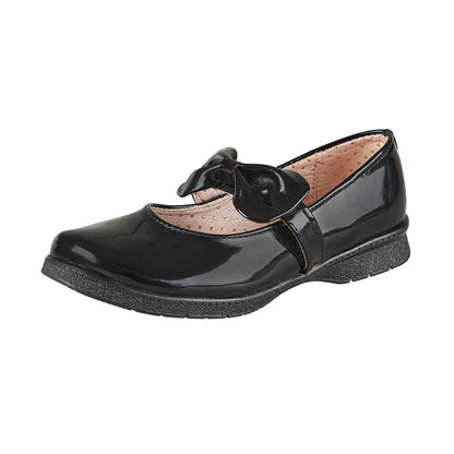 Zapato Escolar Para Niña CASTALIA Negro 508-95 con Moño