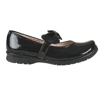 Zapato Escolar Para Niña CASTALIA Negro 508-95 con Moño