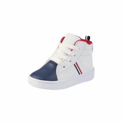Tenis Tipo Bota Bebé Niño CASTALIA 520-50 Blanco con Azul