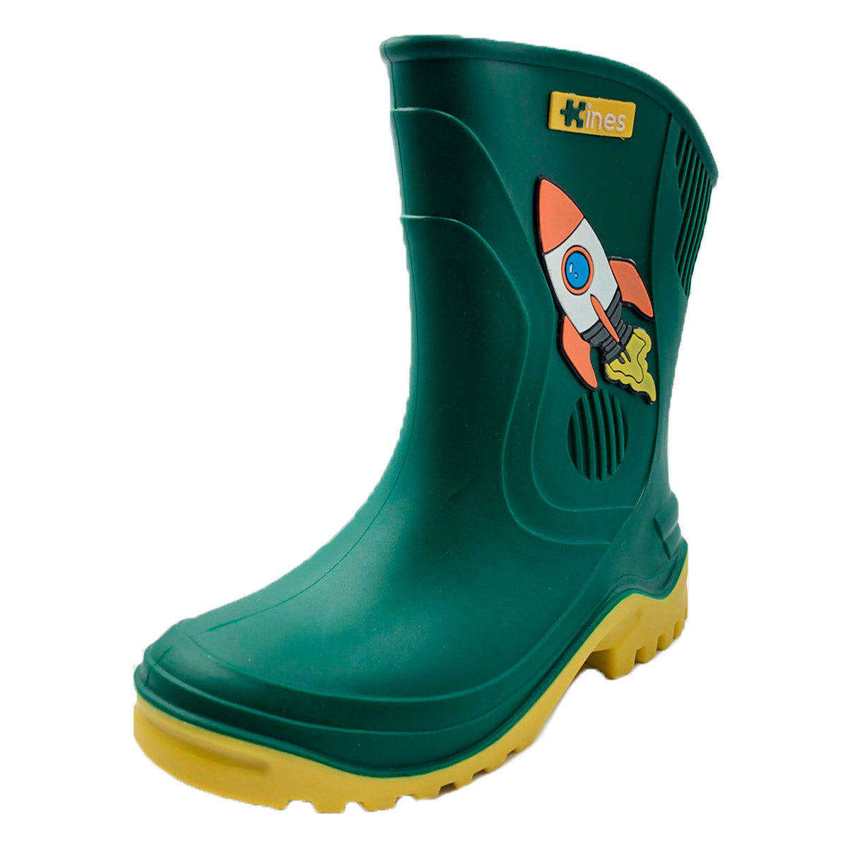 Bota Lluvia Para Niño Castalia 520-62 Verde Nave Espacial