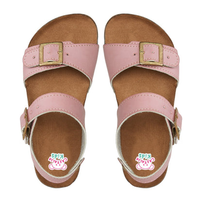 Huarache Para Niña Castalia 535-116 Rosa Doble Ajuste