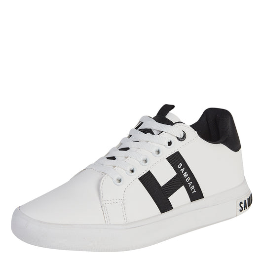 Tenis Urbano Para Mujer Castalia 564-55 Blanco Con Negro