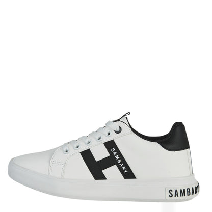 Tenis Urbano Para Mujer Castalia 564-55 Blanco Con Negro