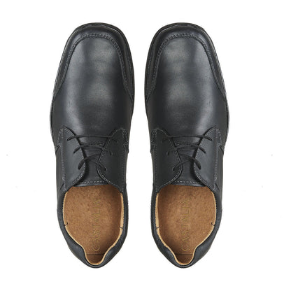 Zapato Confort Para Hombre CASTALIA Negro 100 % Piel 574-27