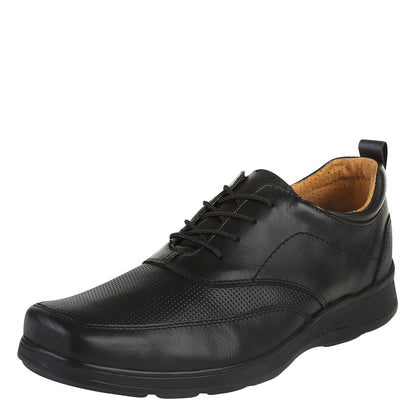 Zapato Casual Para Hombre Castalia 574-32 Negro Con Cordones