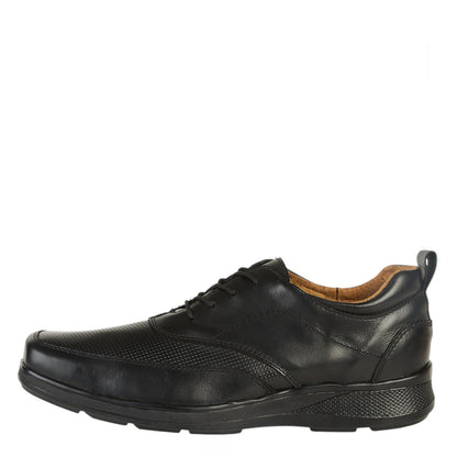 Zapato Casual Para Hombre Castalia 574-32 Negro Con Cordones