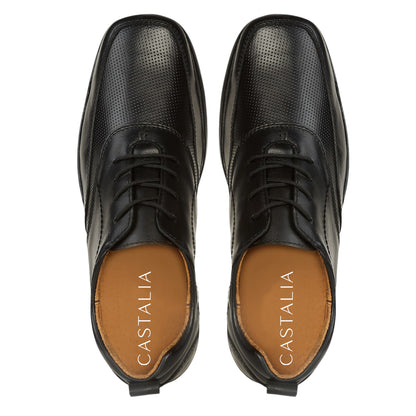 Zapato Casual Para Hombre Castalia 574-32 Negro Con Cordones