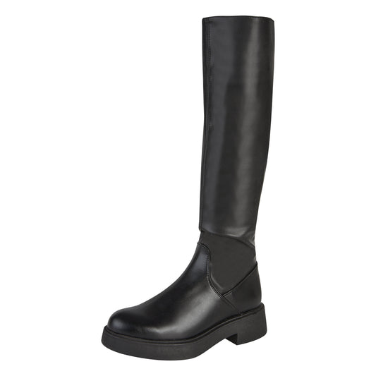 Bota Larga Para Mujer Castalia 584-101 Negro
