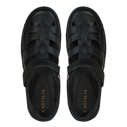 Zapato Confort Clásico Mujer Castalia 614-88 Negro