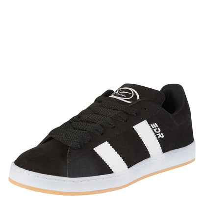 Tenis Urban De Gamuza Para Hombre Castalia 641-69 Negro Con Blanco