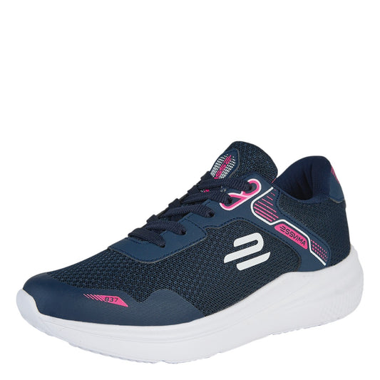 Tenis Deportivo Para Mujer Castalia 651-37 Marino Con Rosa