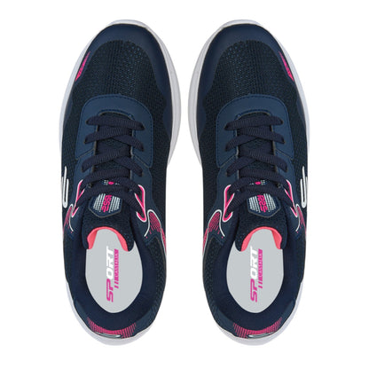 Tenis Deportivo Para Mujer Castalia 651-37 Marino Con Rosa