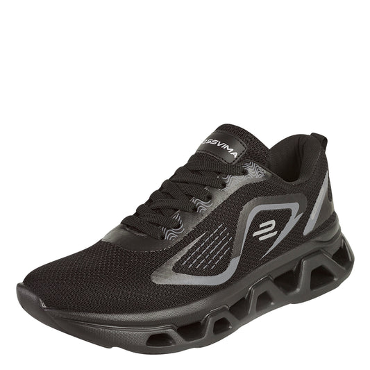 Tenis Deportivo Para Hombre Castalia 651-43 Negro Suela Doble Soporte
