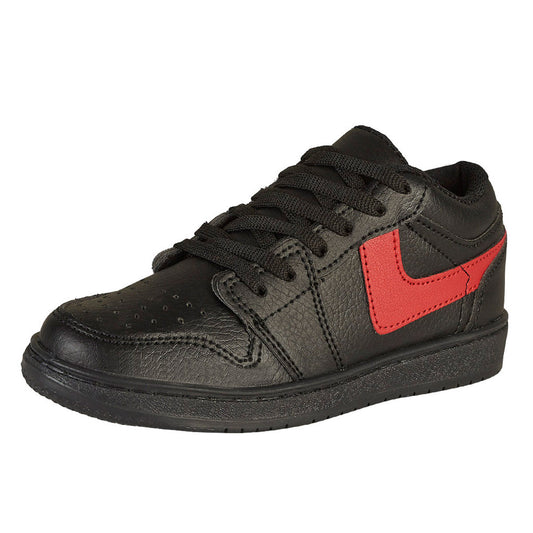 Tenis Urbano Para Niño CASALIA 659-117 Negro con Rojo