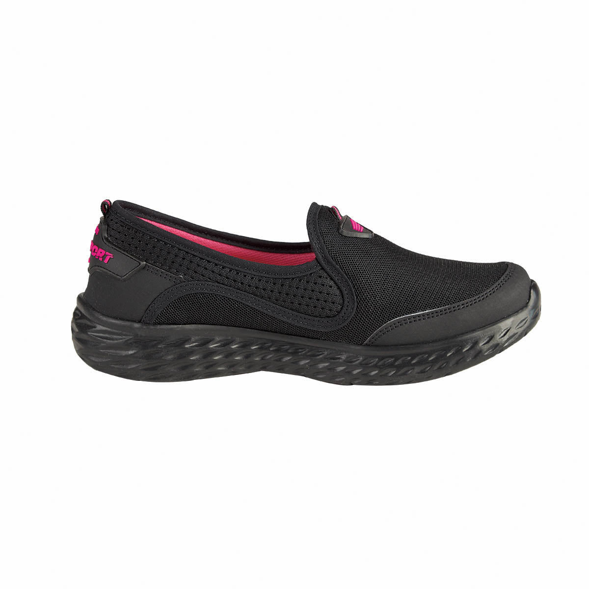 Tenis Deportivo Para Mujer CASTALIA 689-18 Negro con Rosa