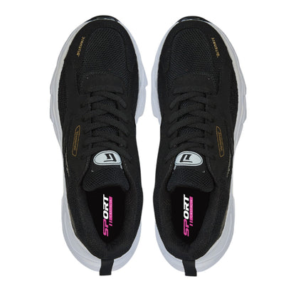 Tenis Deportivo Para Mujer Castalia 701-005 Negro Suela Doble Soporte