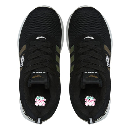 Tenis Deportivo Para Niña Castalia 708-004 Negro Tornasol