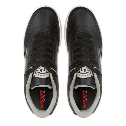 Tenis Urban Para Hombre Castalia 708-006 Negro Con Gris