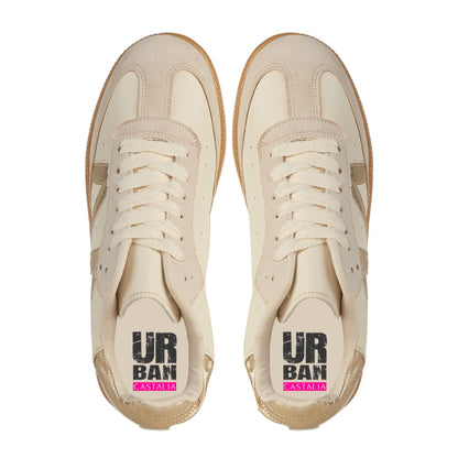 Tenis Urbano Para Mujer Castalia Con Detalles En Gamuza