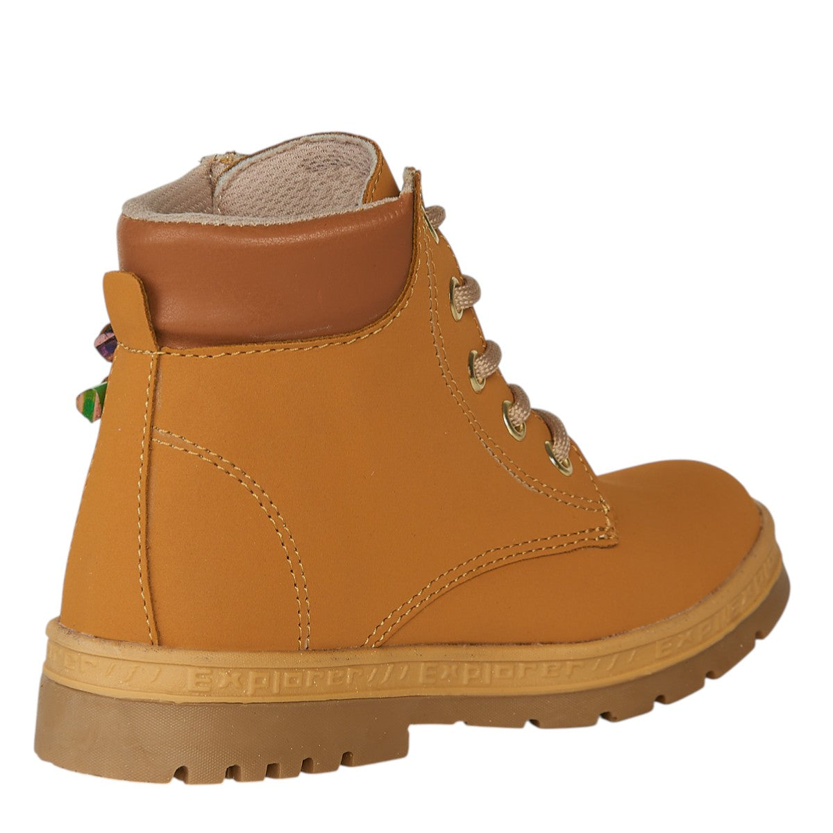 Botas Para Niño Castalia 786-001 Miel Con Detalle De Lápiz