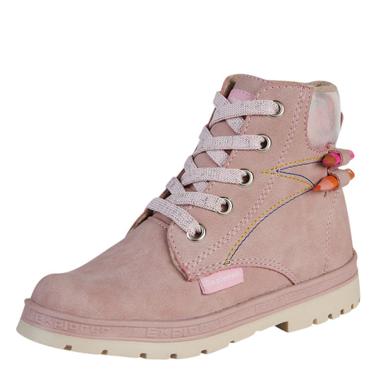 Bota De Gamuza Para Niña Castalia 786-002 Rosa