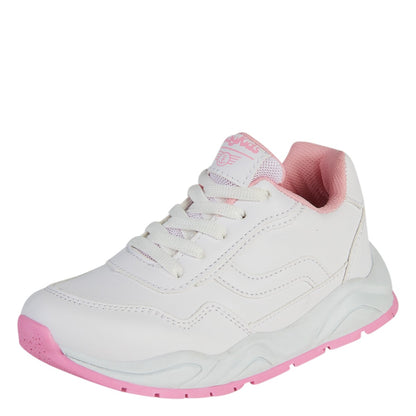 Tenis Deportivo Para Niña Castalia 788-004 Blanco Con Rosa