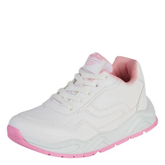 Tenis Deportivo Para Niña Castalia 788-004 Blanco Con Rosa