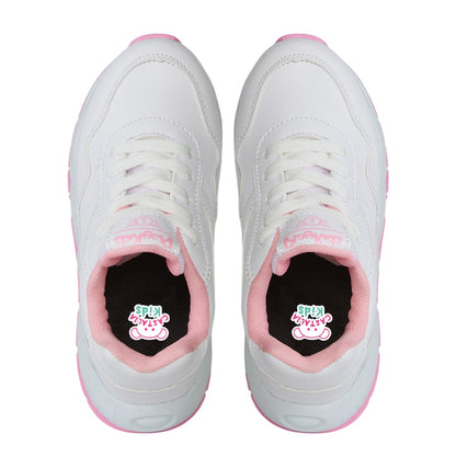 Tenis Deportivo Para Niña Castalia 788-004 Blanco Con Rosa