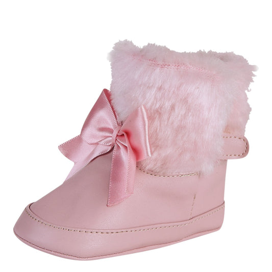 Bota Para Bebé Niña Castalia 790-005 Rosa Con Peluche