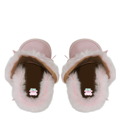 Bota Para Bebé Niña Castalia 790-005 Rosa Con Peluche