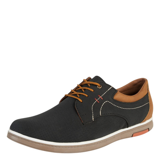 Zapato Casual Para Hombre Castalia 793-002 Marino Con Café