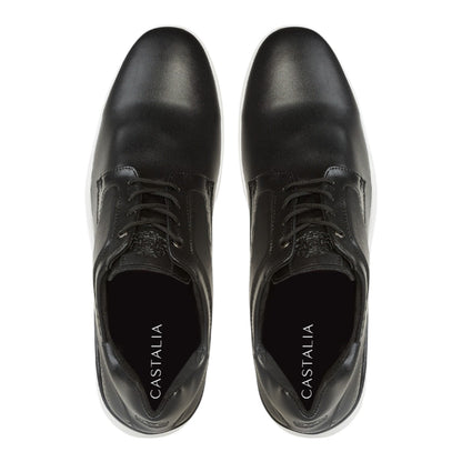 Zapato Casual Para Hombre Castalia 794-001 Negro Con Blanco