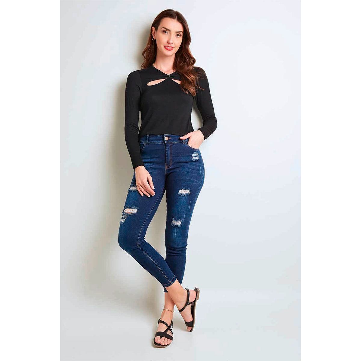 Blusa Para Mujer TREVO 953-162 Negro