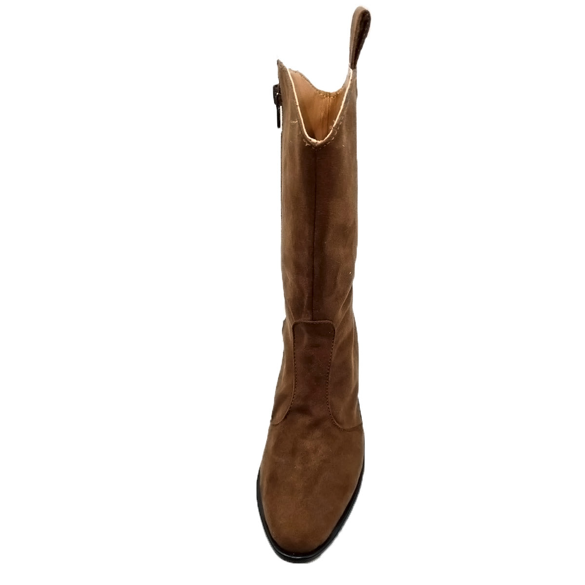 Bota Vaquera Gamuza Para Mujer Castalia 307-64 Café