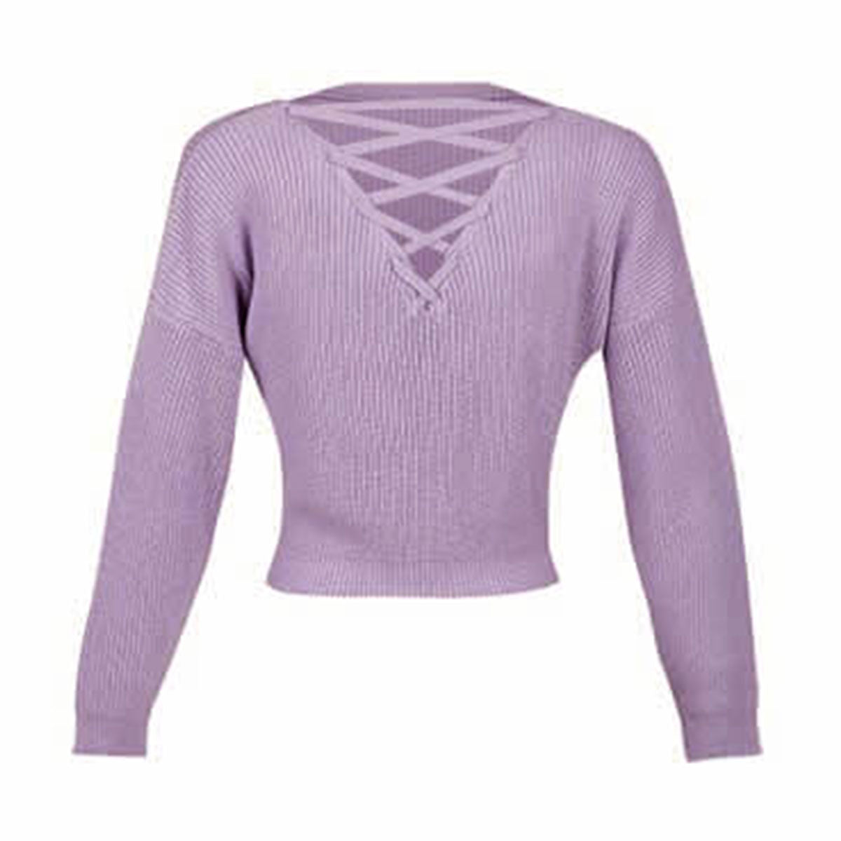 Suéter Para Mujer TREVO 1012-38 Lila con Detalle en La Espalda